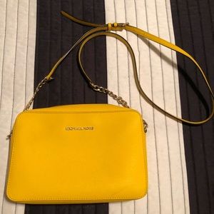 Yellow Michael Kors crossbody